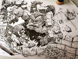 Dragon Quest black and white