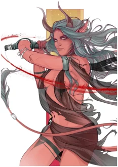 Original character demon print by A.Morozova
