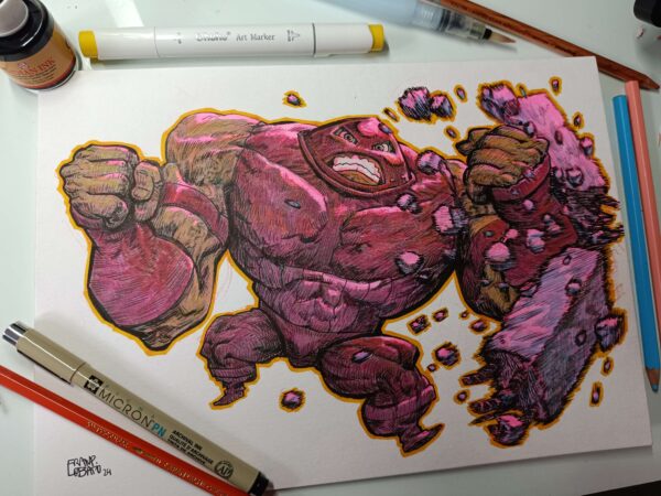 Original art Juggernaut by Fran P. Lobato