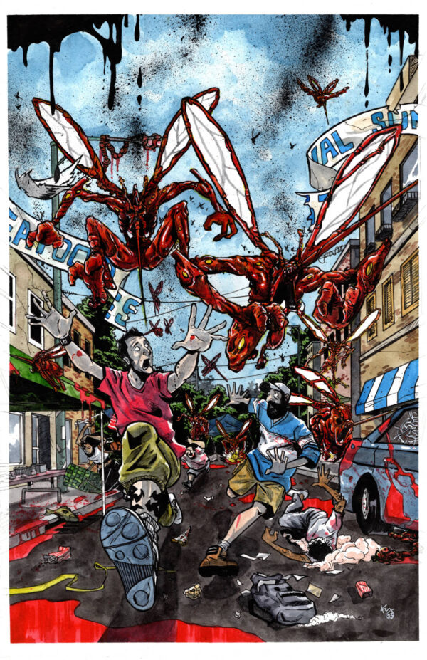 Skeeters issue 2 cover by Kelly Williams