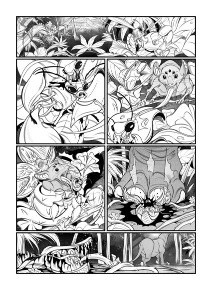 Taarna page Inks by Anna Morozova