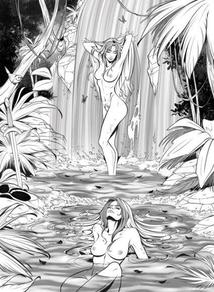 Taarna page Inks by Anna Morozova