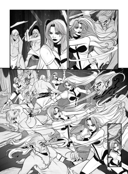 Taarna page Inks by Anna Morozova