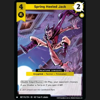 Spring Heeled Jack Metazoo card by Fran P. Lobato